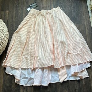 Miguelina Jackie Cantelope Gingham Skirt